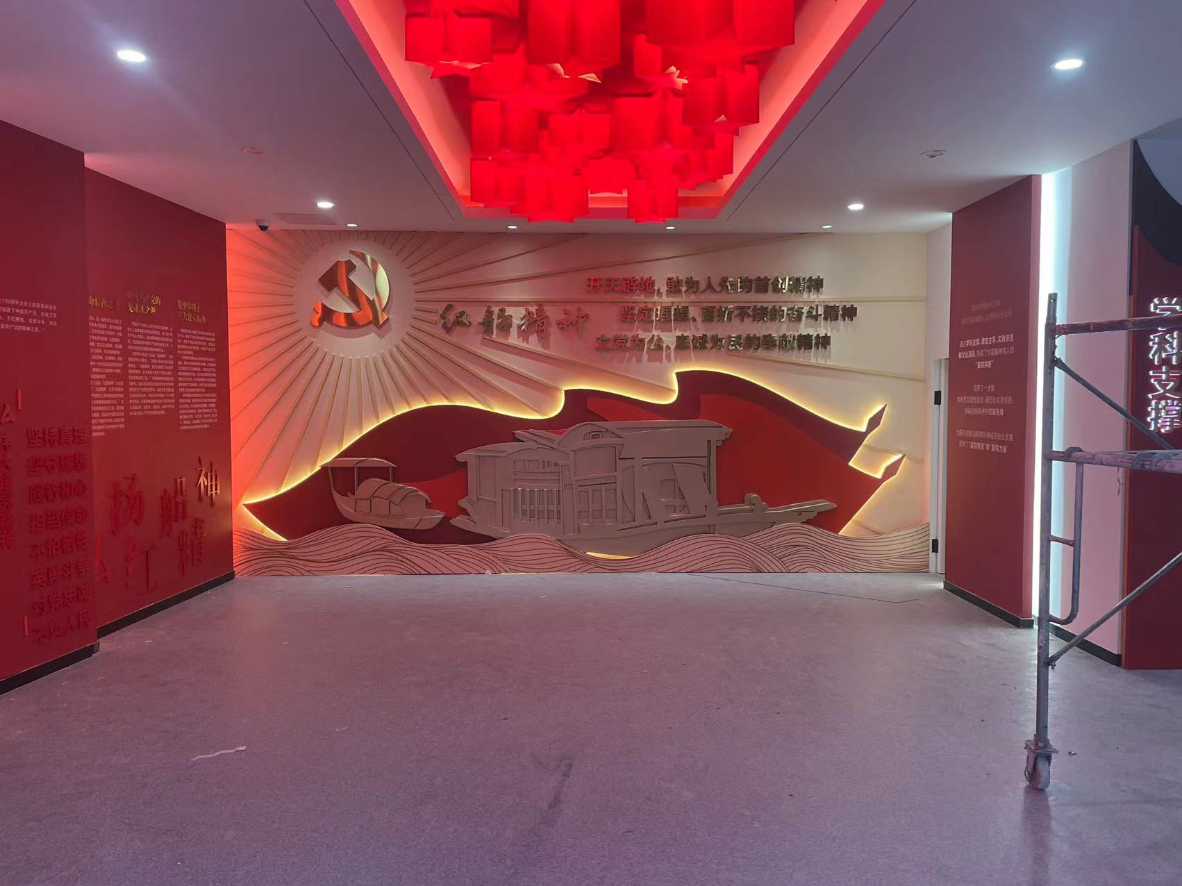 校園紅船精神文化墻 校園紅船精神文化墻